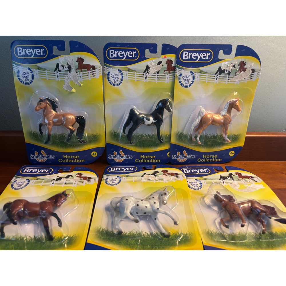 Breyer Stablemates Horse Collection 6 Piece Set 1:32 Scale Models New